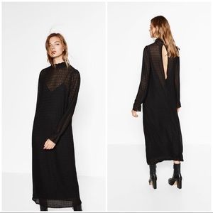 NWT ZARA LONG VICTORIAN STYLE DRESS SZ S